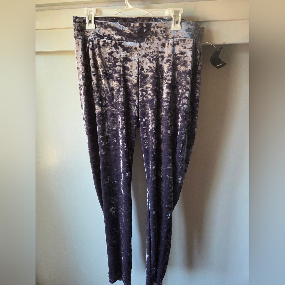 TORRID Purple Crushed Velvet Leggings